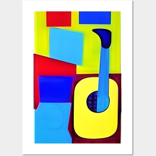 Abstract Modern: Guitar Posters and Art